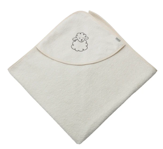Sterntaler Kapuzenbadetuch 100x100cm Schaf Flocke