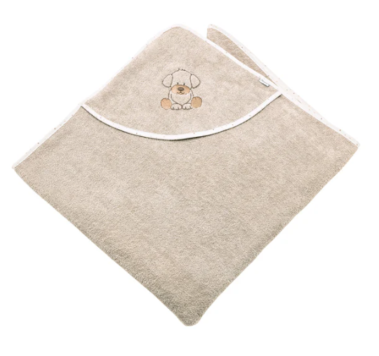 Sterntaler Kapuzenbadetuch 100x100cm Hund Lucky