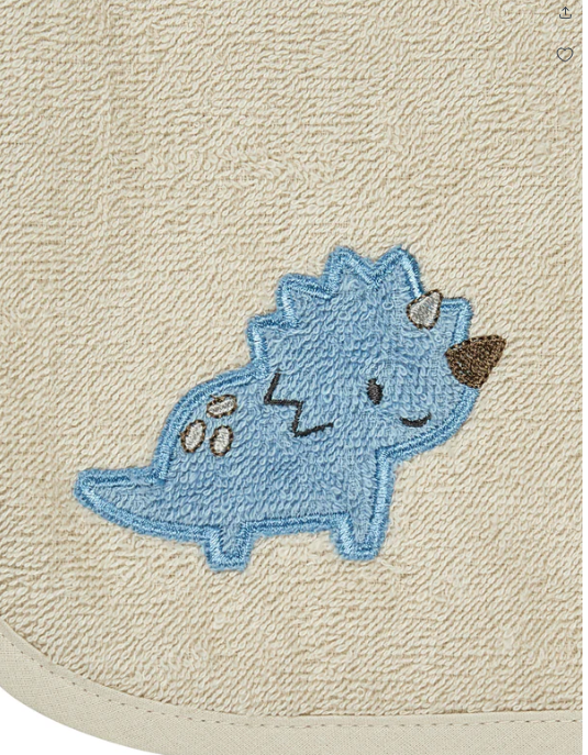 Sterntaler Lätzchen mit Einlage Frottee Dino Rexi - beige