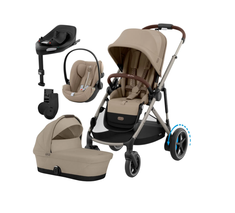 Cybex e-Gazelle S Kombikinderwagen 4in 1 Almond Beige