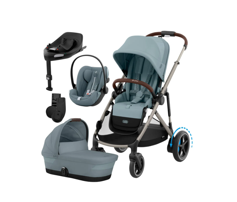 Cybex e-Gazelle S Kombikinderwagen 4in 1 Stormy Blue