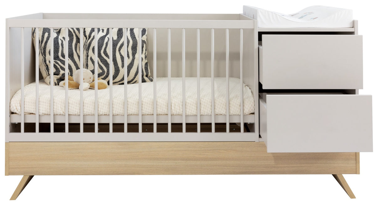 Sina 3in1 Kombi-Bett clay mit Matratzen