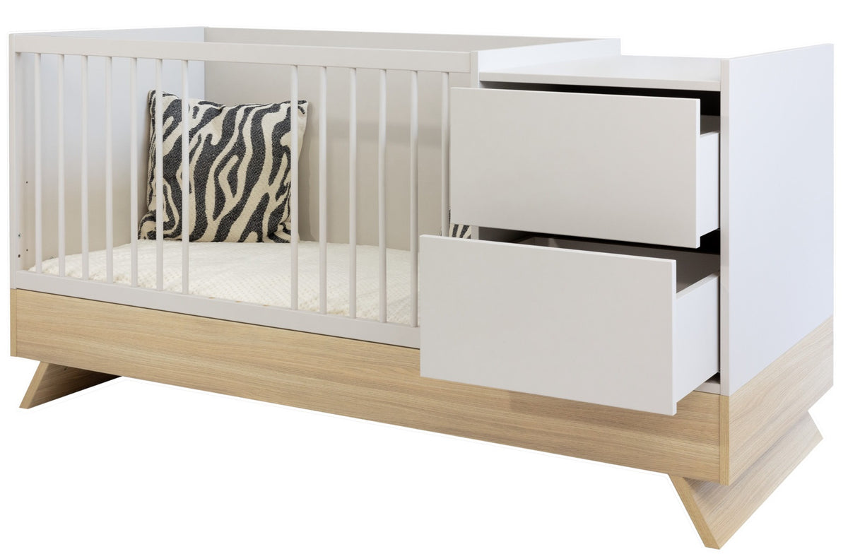 Sina 3in1 Kombi-Bett clay mit Matratzen