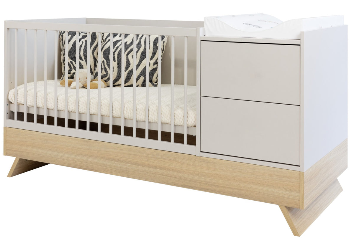 Sina 3in1 Kombi-Bett clay mit Matratzen