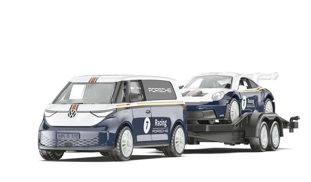 Siku VW ID. Buzz mit Porsche 911 GT3 RS