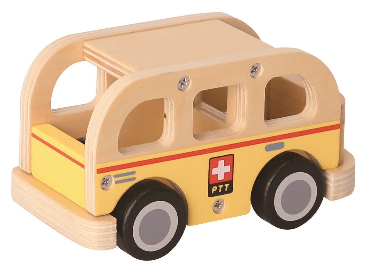 Spielba Post Auto aus Holz