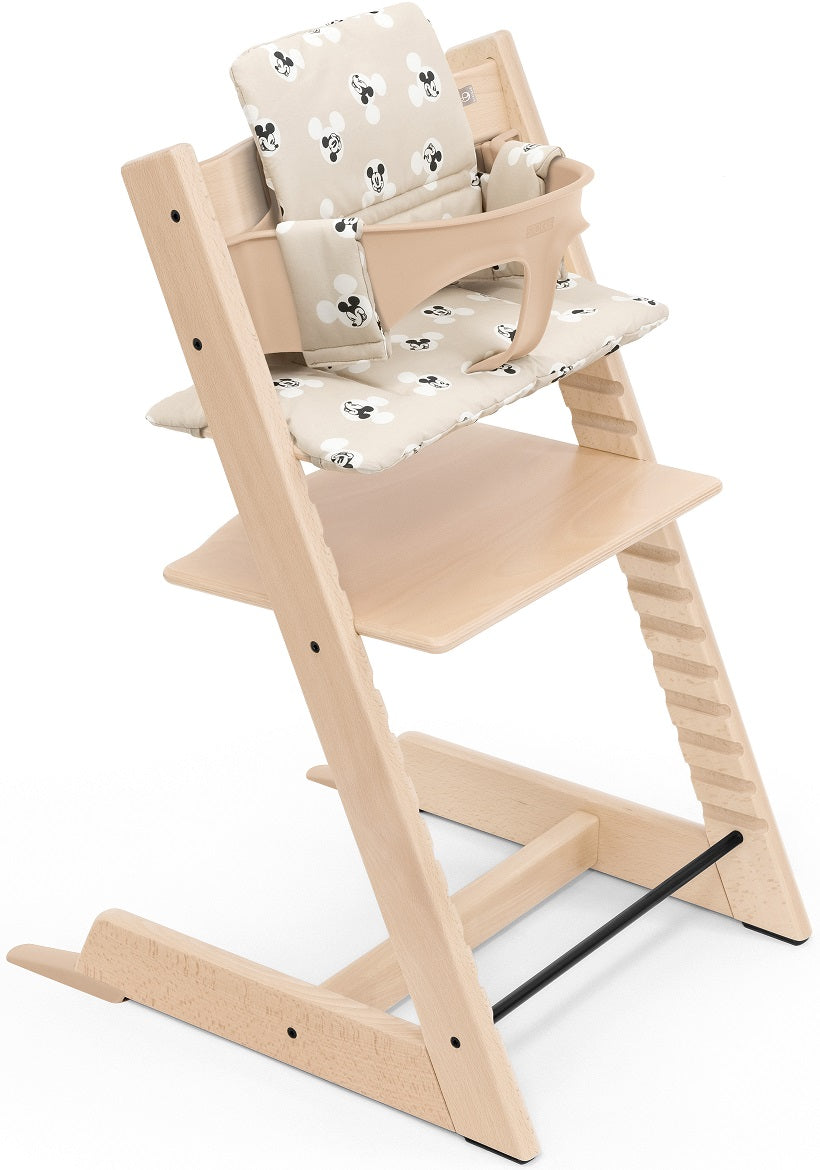 Stokke Tripp Trapp Birthday Bundle mit Baby Set und Kissen Mickey gratis dazu