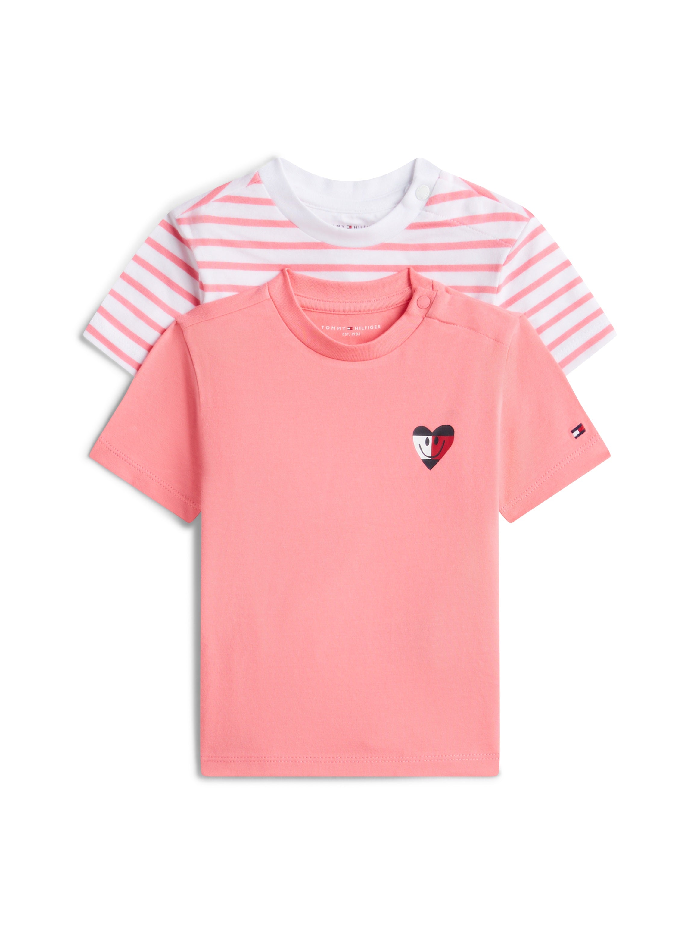 Tommy Hilfiger T-Shirt Set Flag Smile Tropical Blush