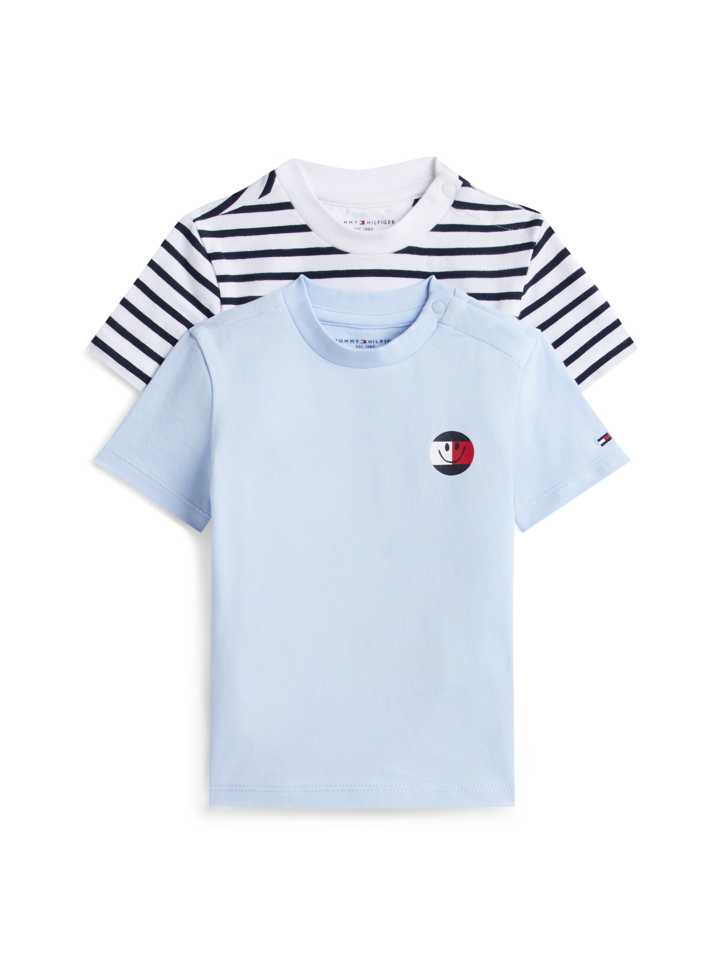 Tommy Hilfiger T-Shirt Set Flag Smile Sweet Blue