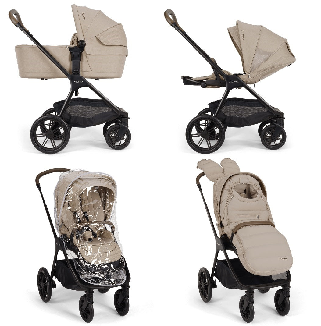 Nuna TRIV LX All in one Set cosmopolitan mit Babyschale Arra flex & Isofix Base 360
