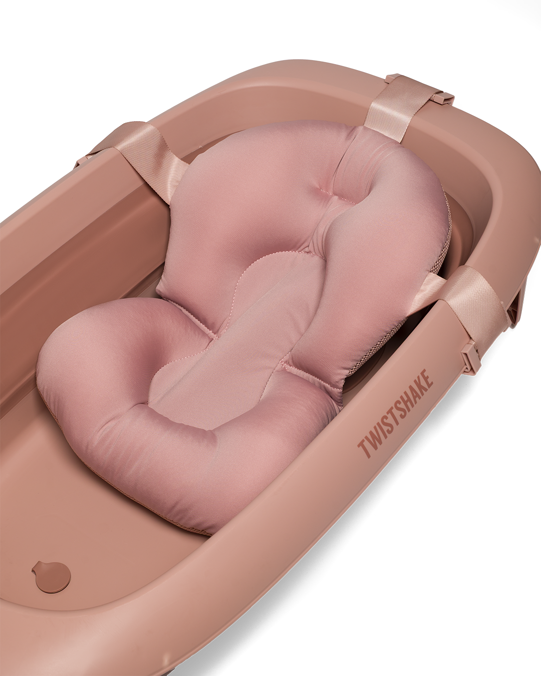 Twistshake Badewannen - Set mit Kissen und Badebrause pink