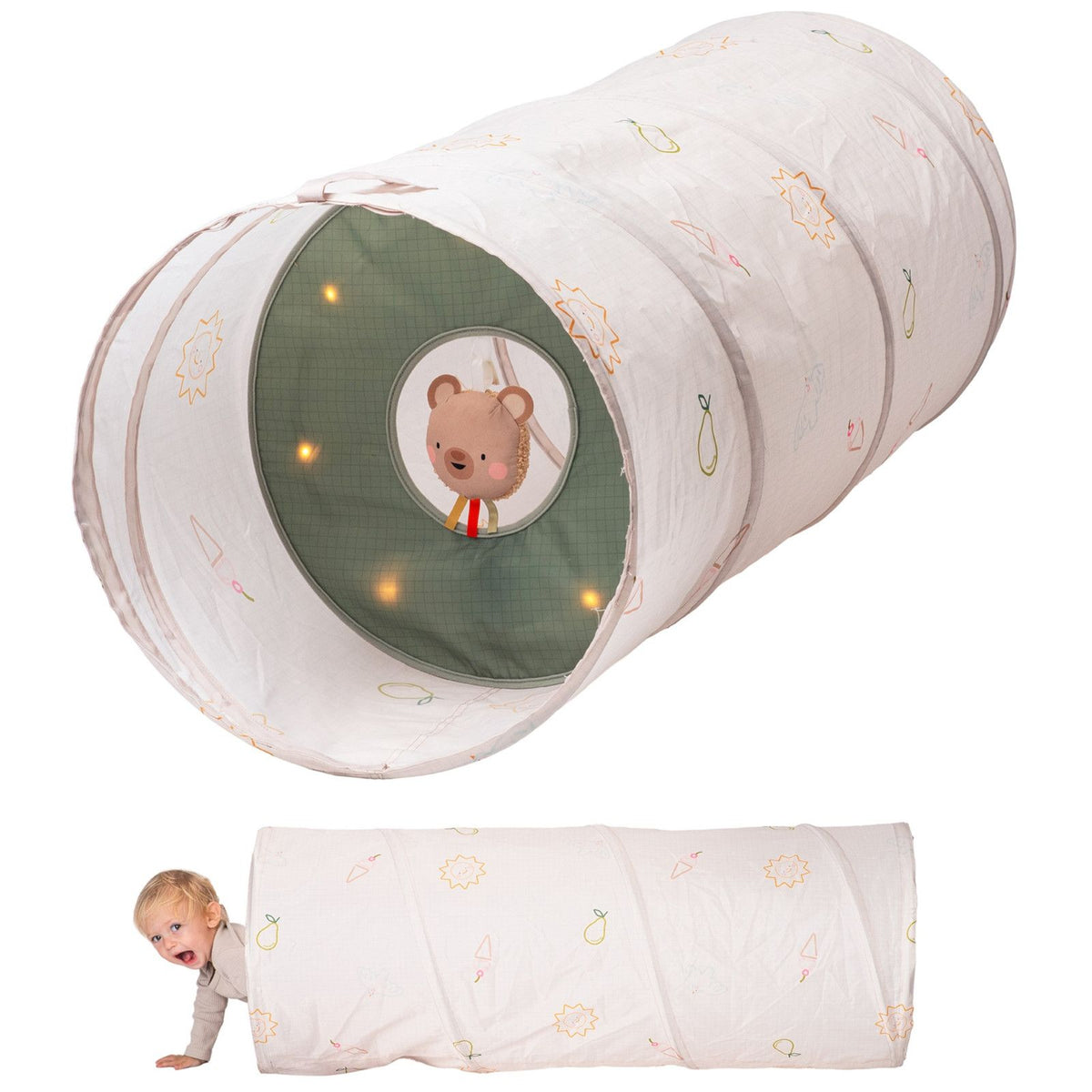 TAF TOYS Krabbeltunnel Glow & Go