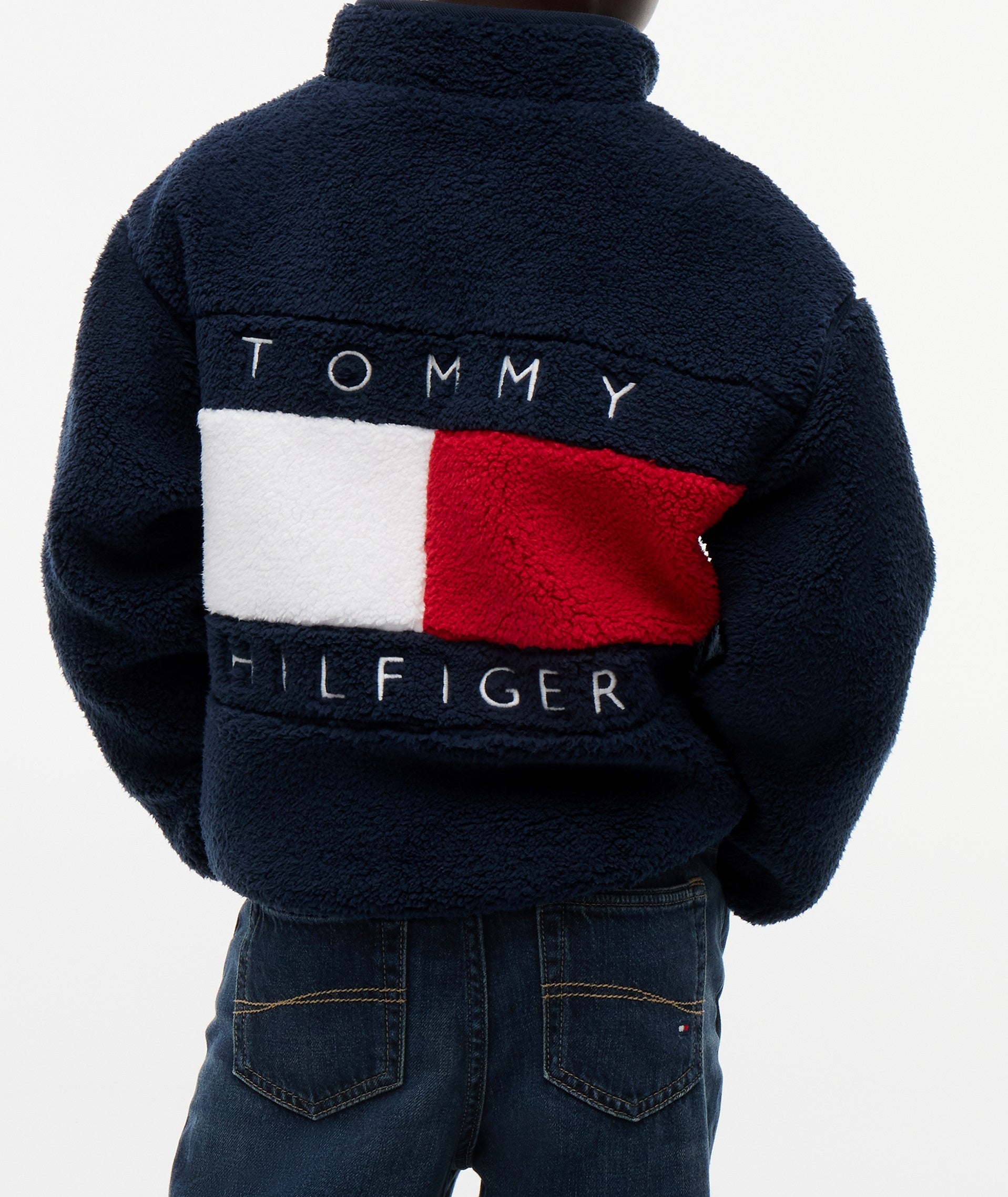 Tommy Hilfiger Flag Full Zip Jacke - Dark Blue