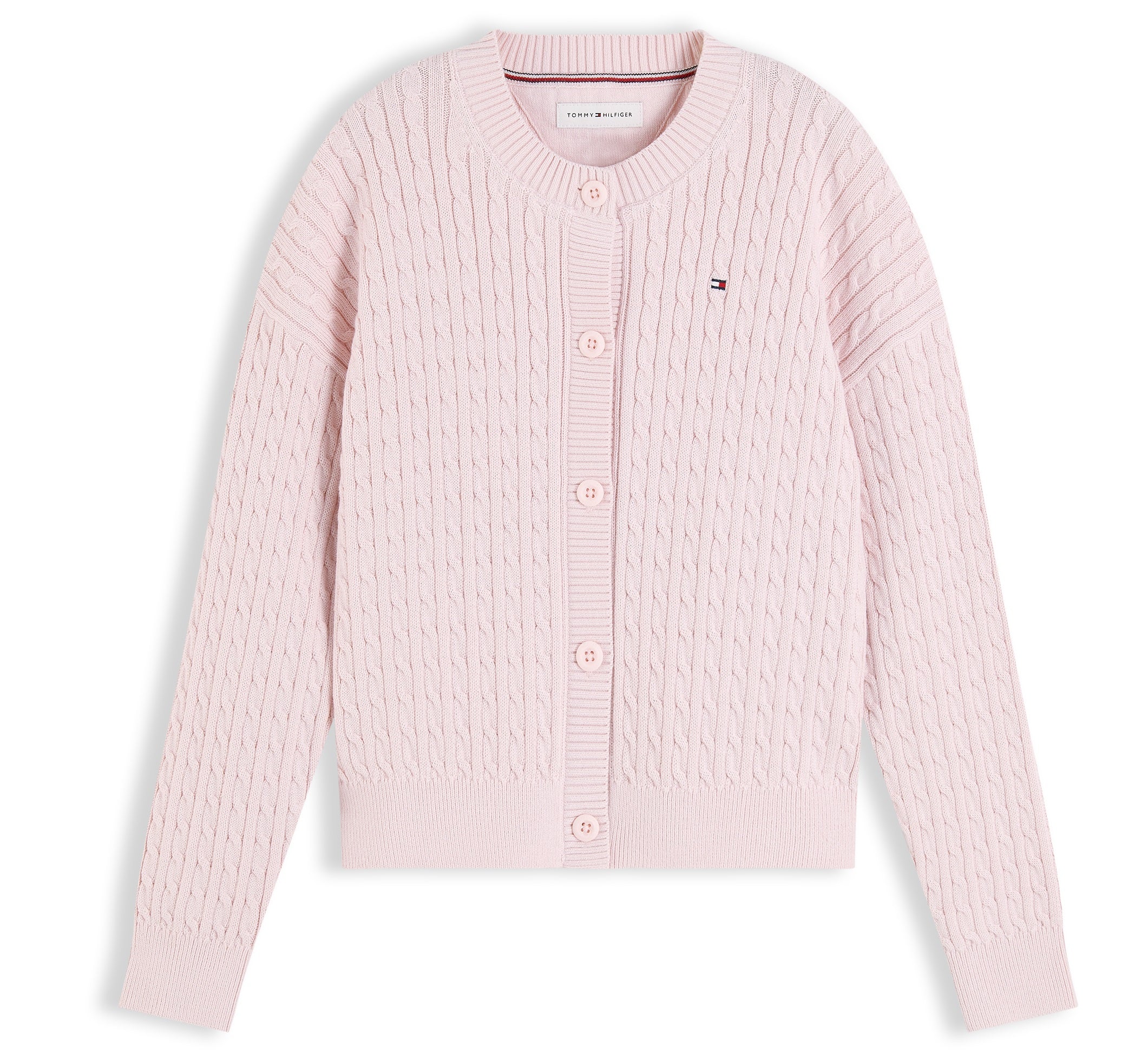 Tommy Hilfiger Cable Cable Cardigan - Whimsy Pink