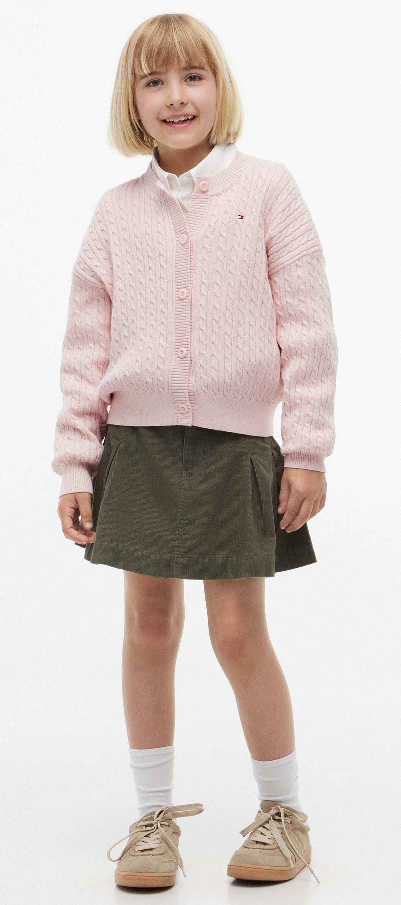 Tommy Hilfiger Cable Cable Cardigan - Whimsy Pink