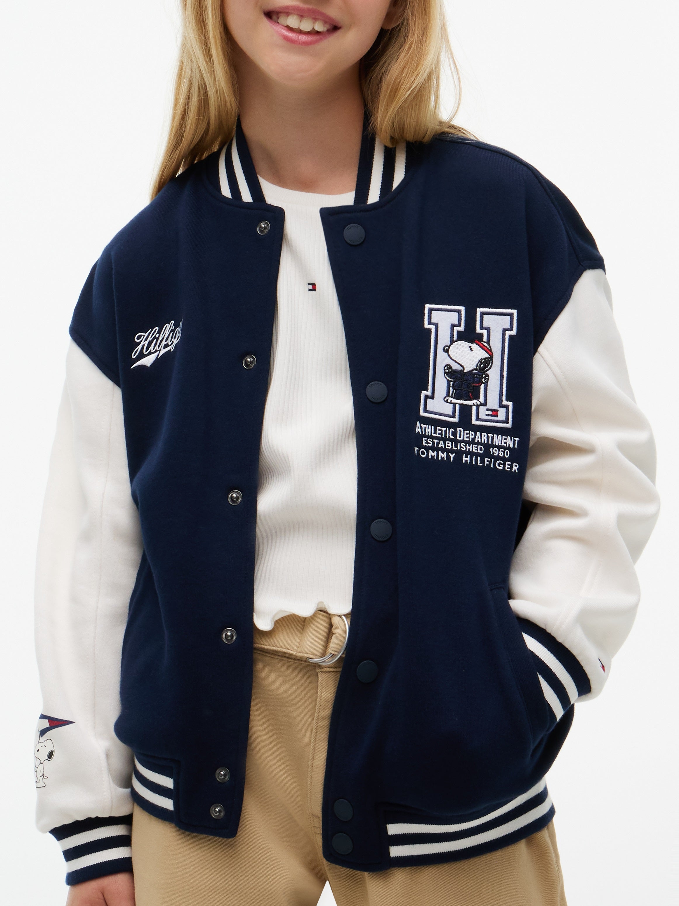 Tommy Hilfiger Peanuts Bomber Jacket - Dark Blue