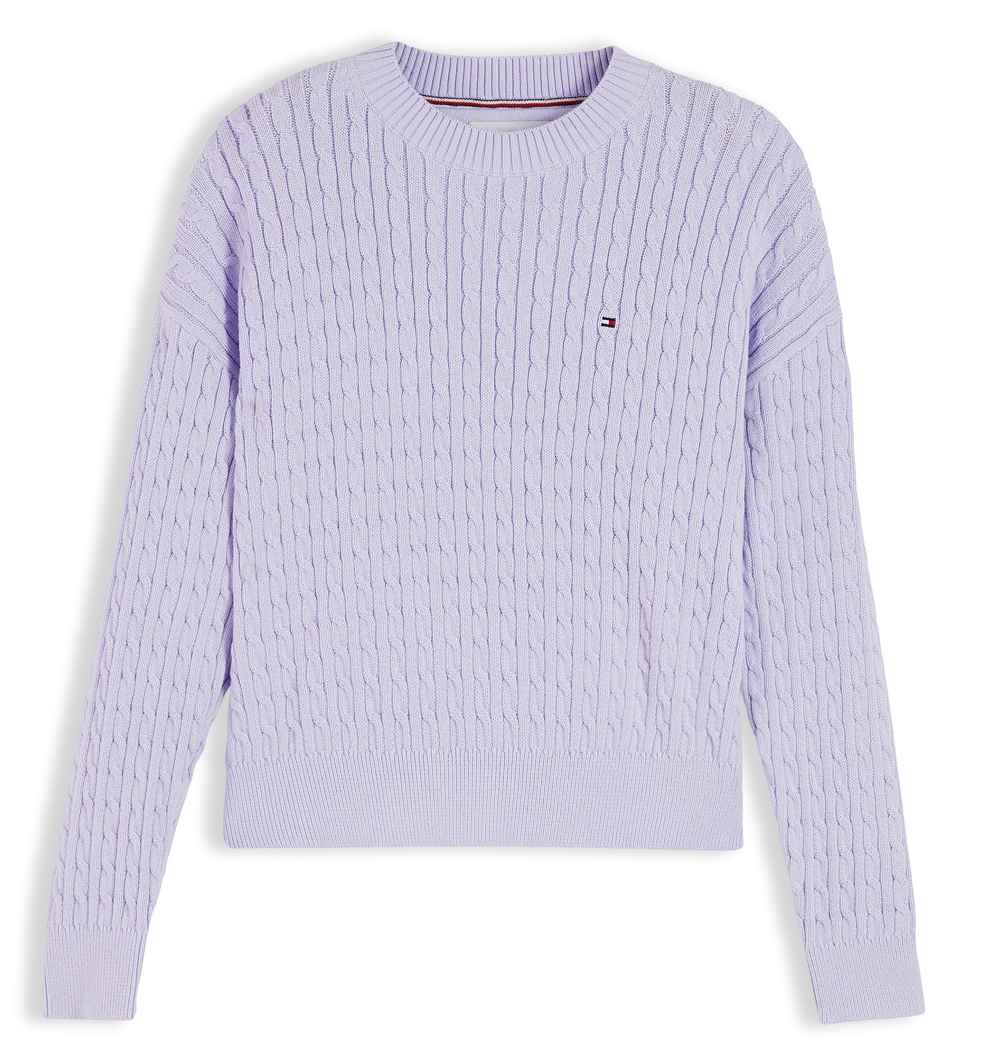 Tommy Hilfiger Cable Sweater - Lavender Ice