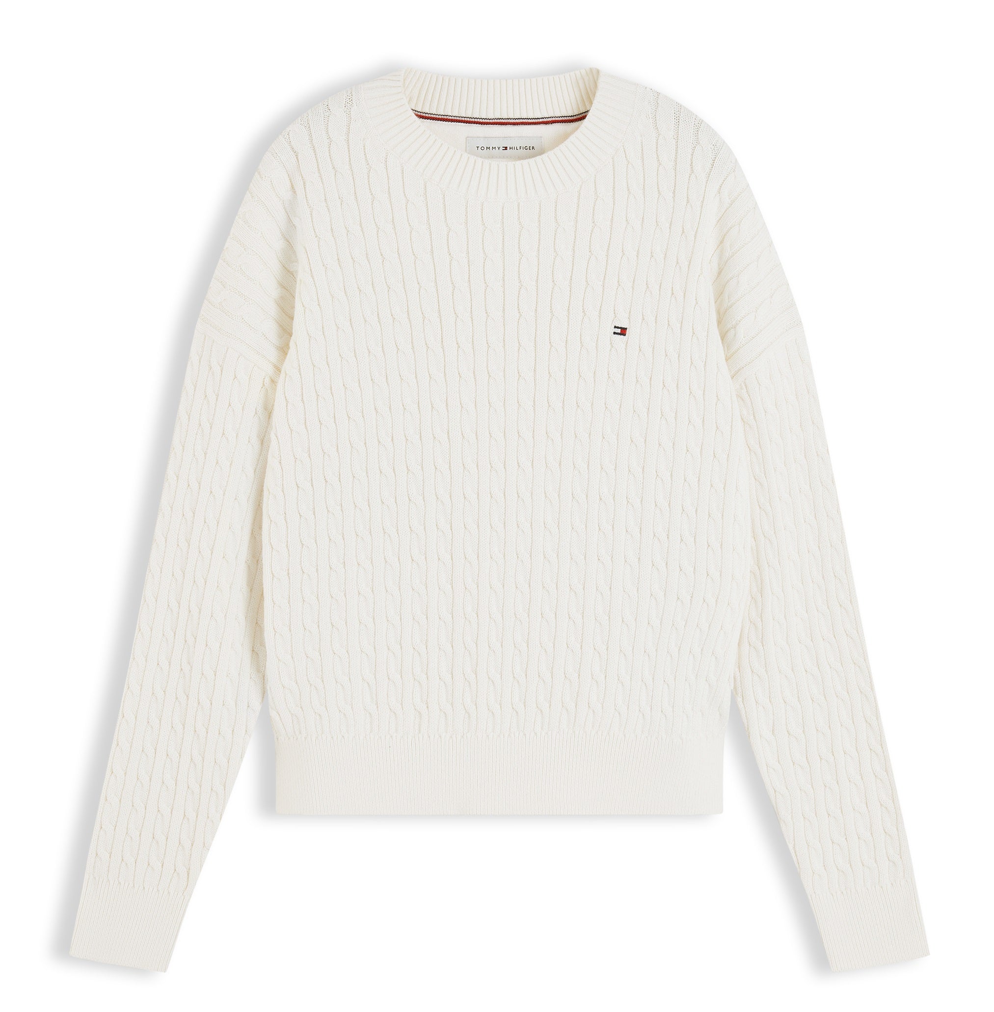 Tommy Hilfiger Cable Sweater - Ivory Petal
