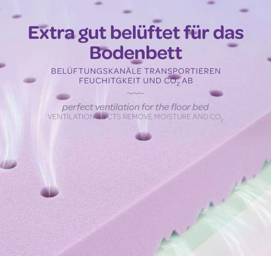Träumeland Bodenbettmatratze Morgenhimmel 120x200cm