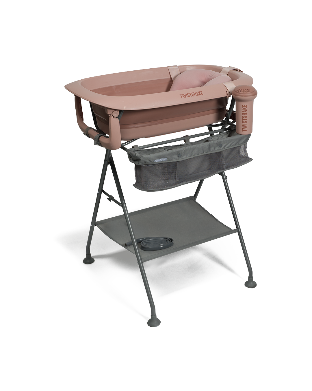 Twistshake Badewannen - Set mit Kissen und Badebrause pink