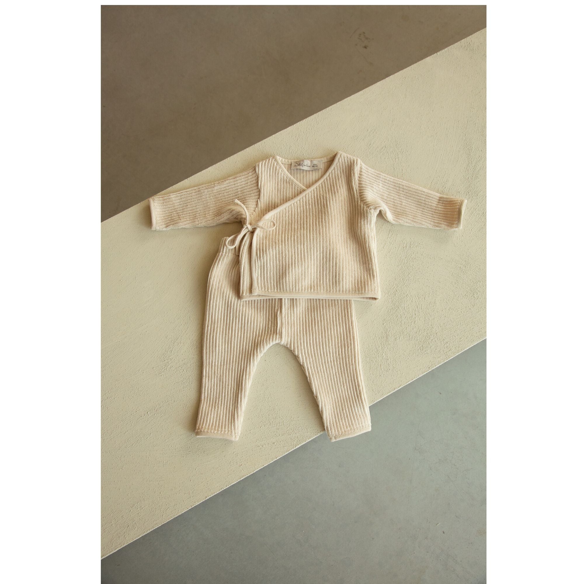 Witlof Wickelpullover + Hose Gr. 50/56 Velvet Rib