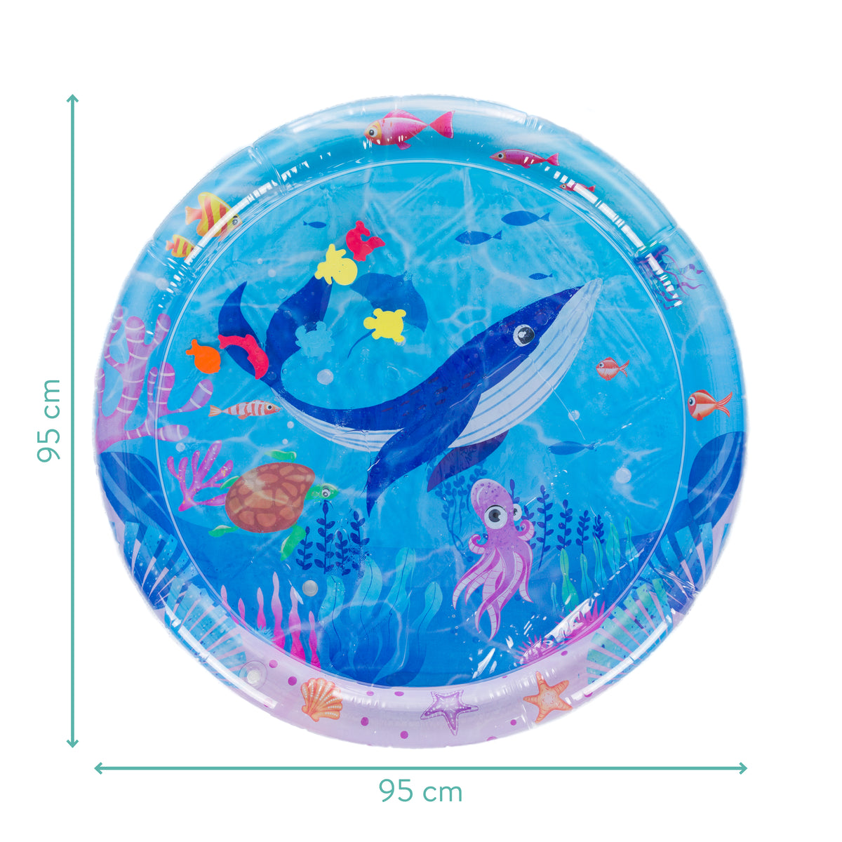 Fillikid Wasserspielmatte rund ocean blue