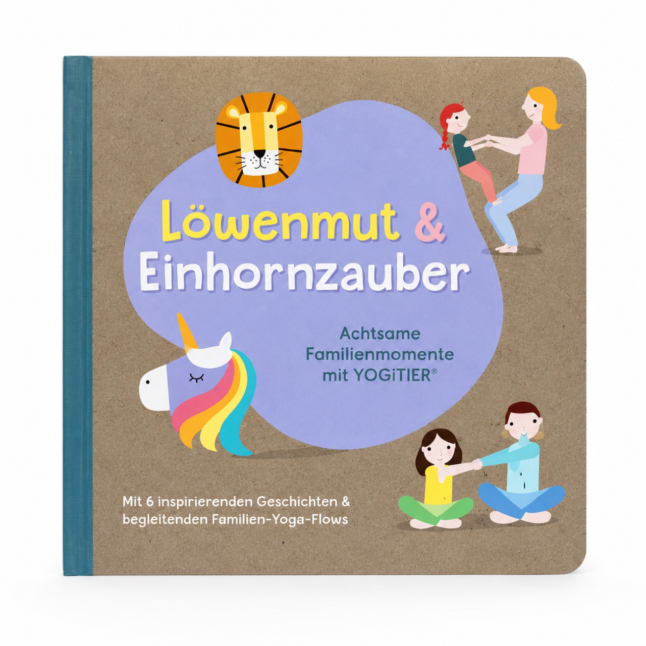 YOGITIER Yoga Buch  Löwenmut & Einhornzauber