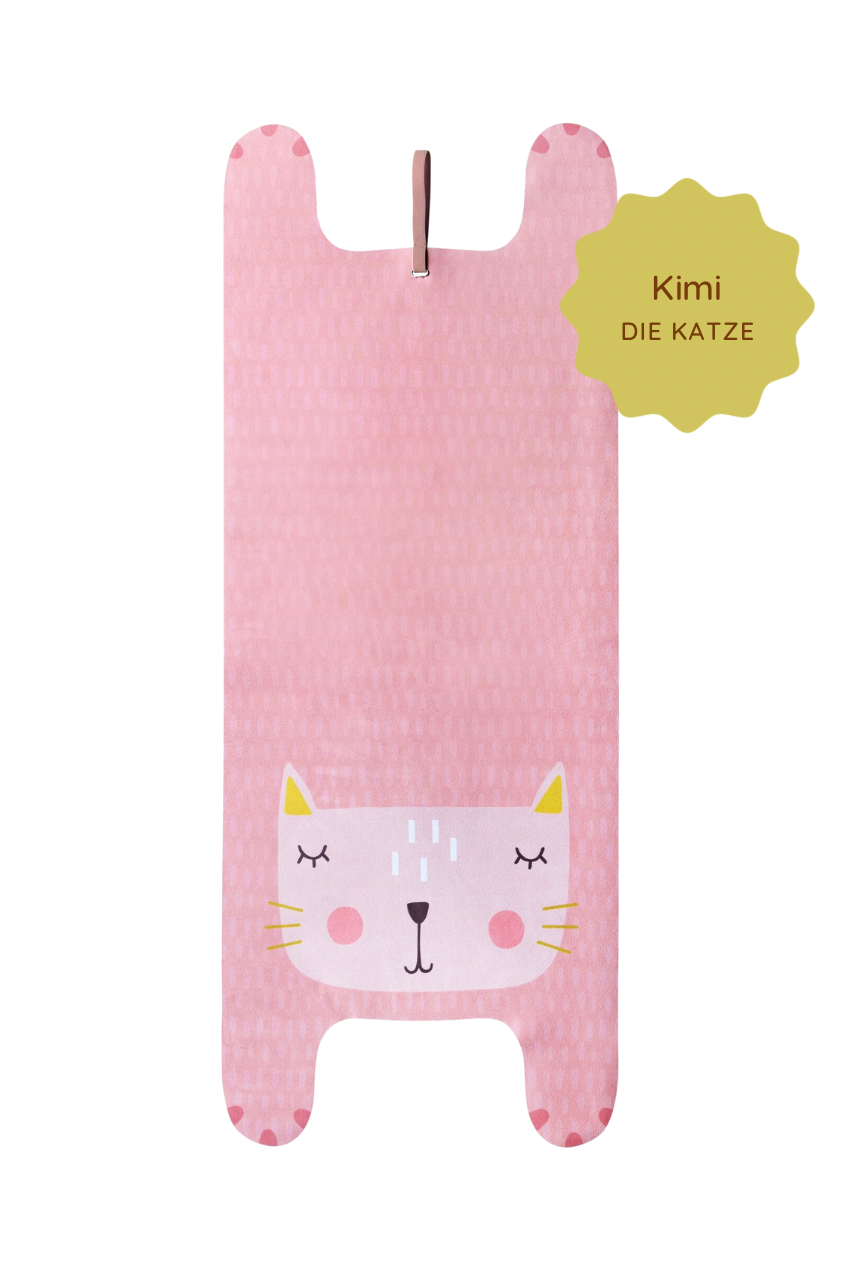 YOGITIER Kinder Yogamatte Kimi die Katze