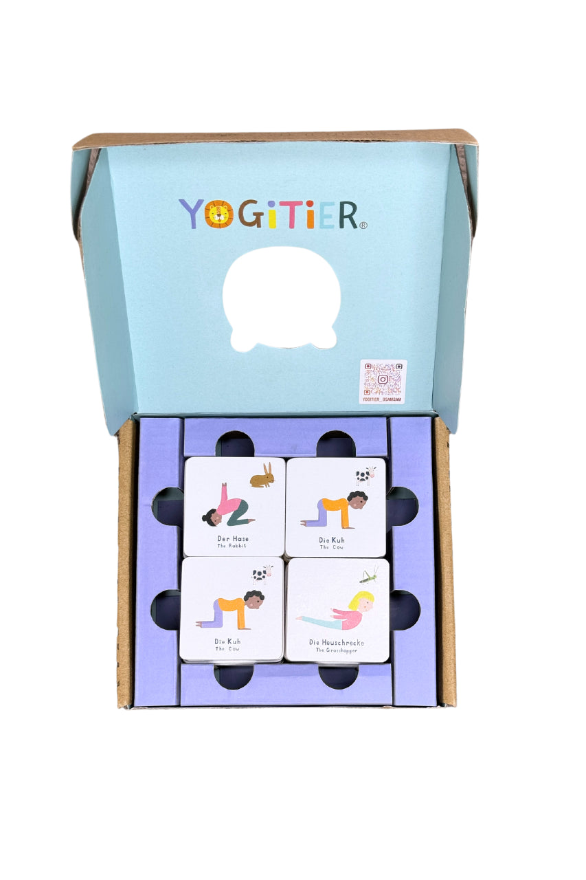 YOGITIER Yoga MEMO aus Holz