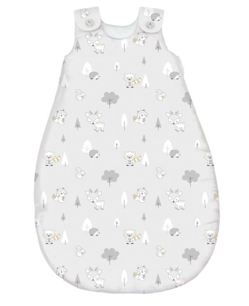 Baby Schlafsack Tencel Zauberwald grau 70cm