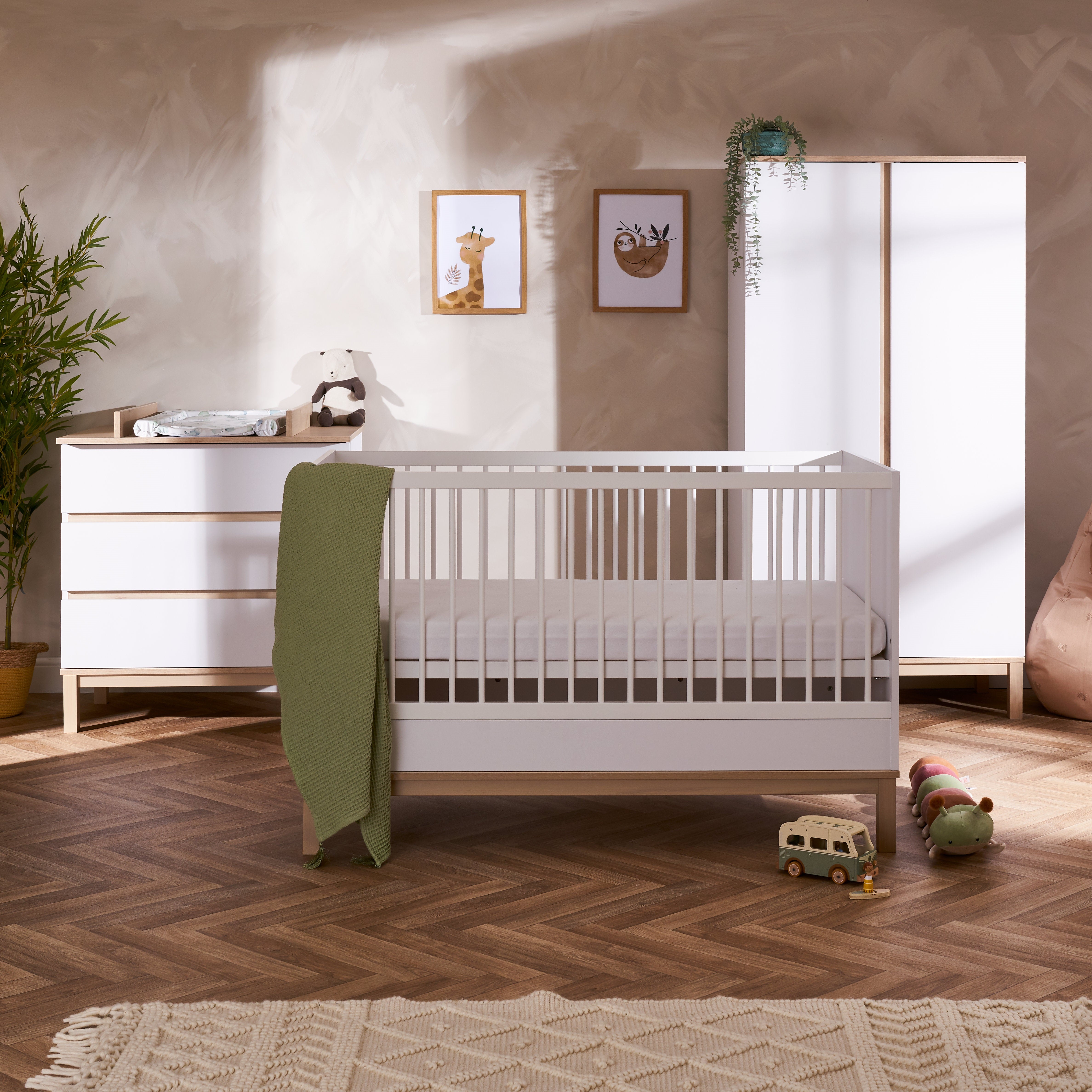 Anton Kinderzimmer white & Oak