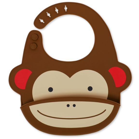 Skip Hop Zoo Fold &amp; Go Silicone Bib - Silikonlätzchen