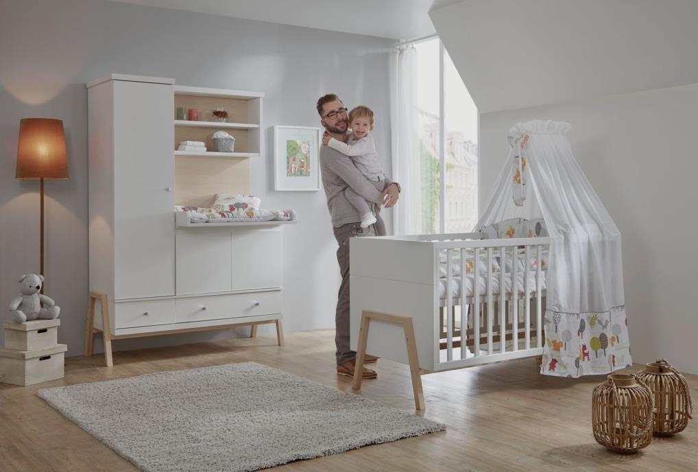 Schardt Holly Nature Kinderzimmer mit Schrank-Wickelkommode-Kombination Sparset