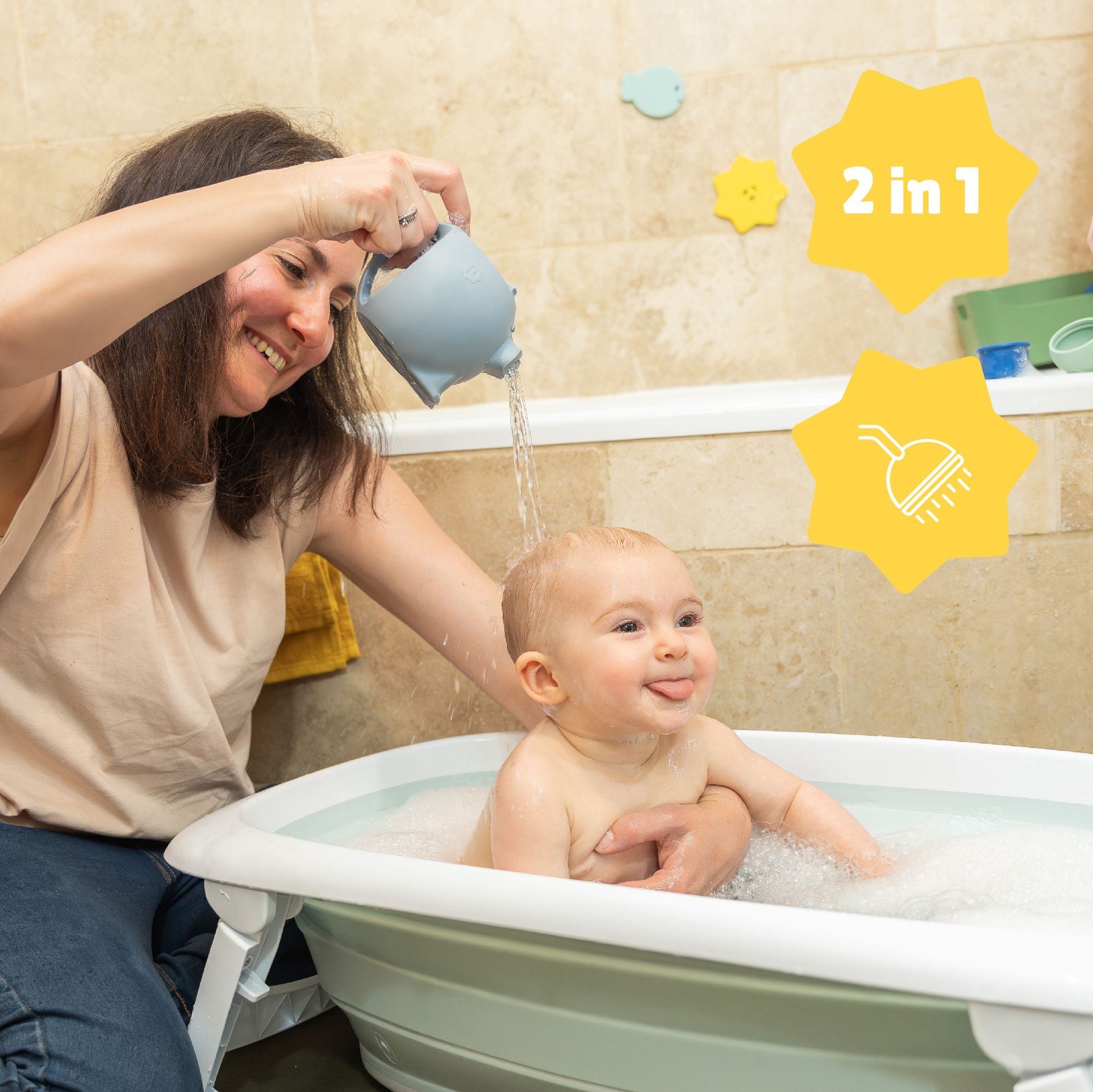 Badabulle Badespielzeug Hippo Giesskanne