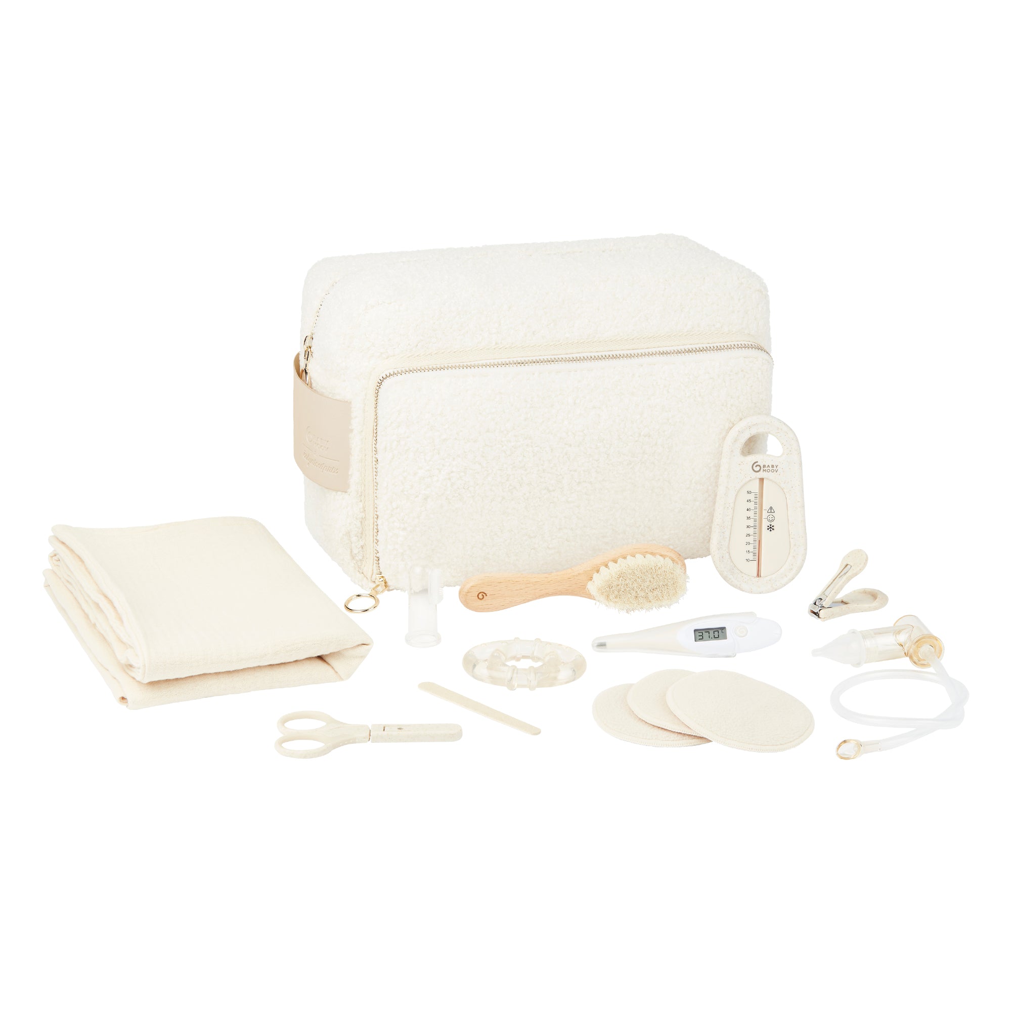 Babymoov Babypflege-Set Curl White inkl. 11-teiligem Zubehör