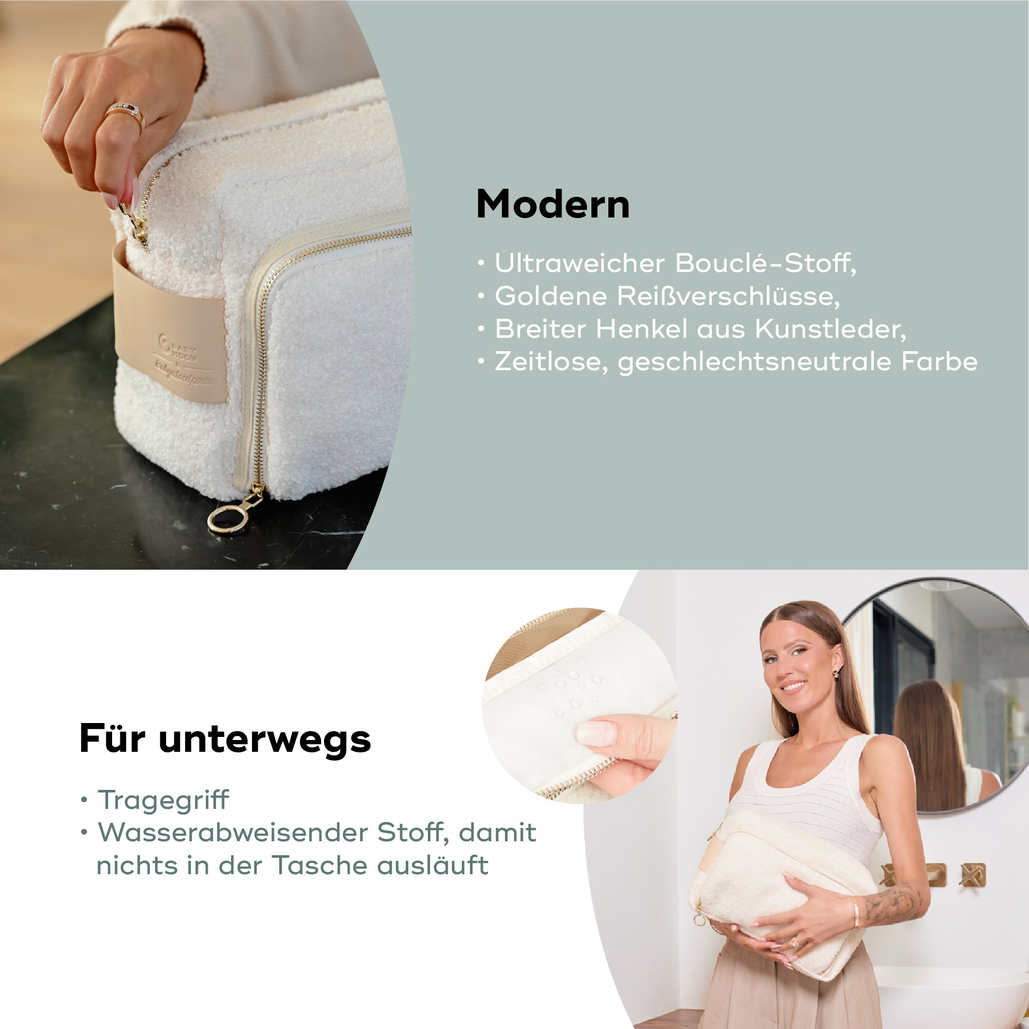 Babymoov Babypflege-Set Curl White inkl. 11-teiligem Zubehör