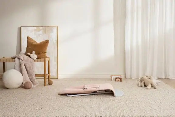 BabyBjörn Babywippe Bliss Woven hellrosa mélange