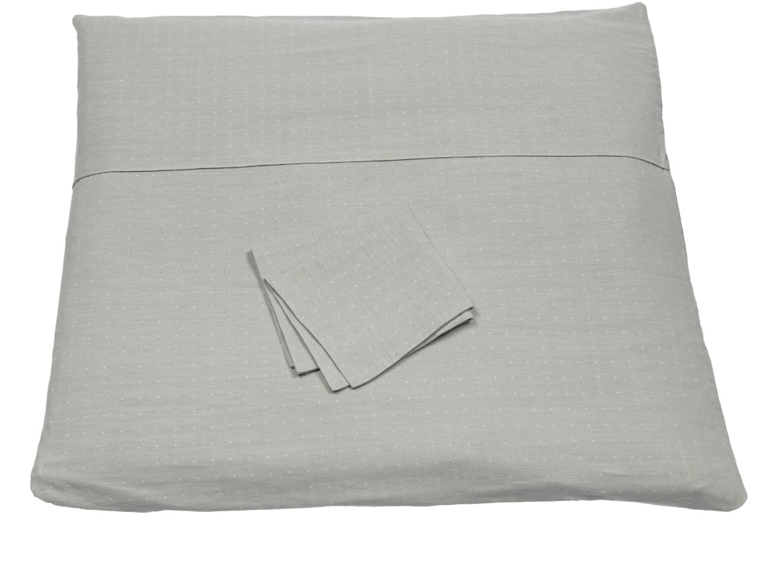 Bebe&#39;s Collection Bettwäsche 80x80 cm Pünktchen grau *sale*