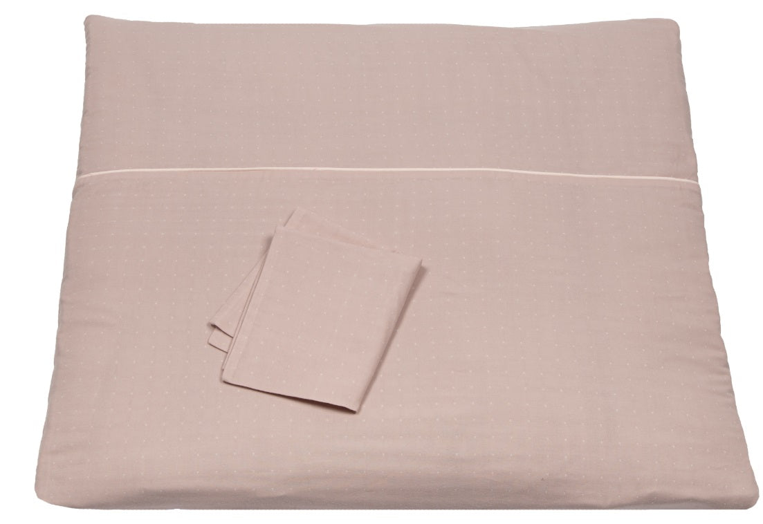 Bebe's Collection Bettwäsche 80x80 cm Pünktchen rosa *Sale*