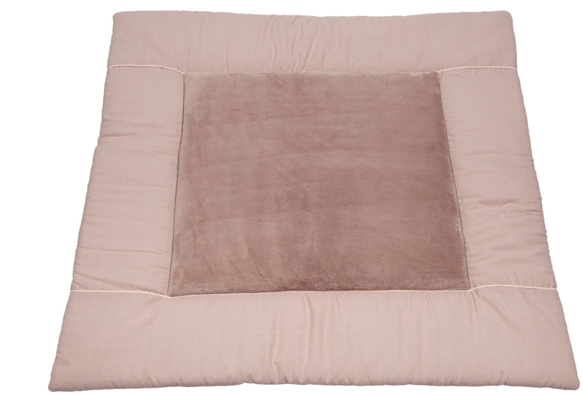 Bebe&#39;s Collection Krabbeldecke 100 x 100cm Pünktchen rosa *Sale*