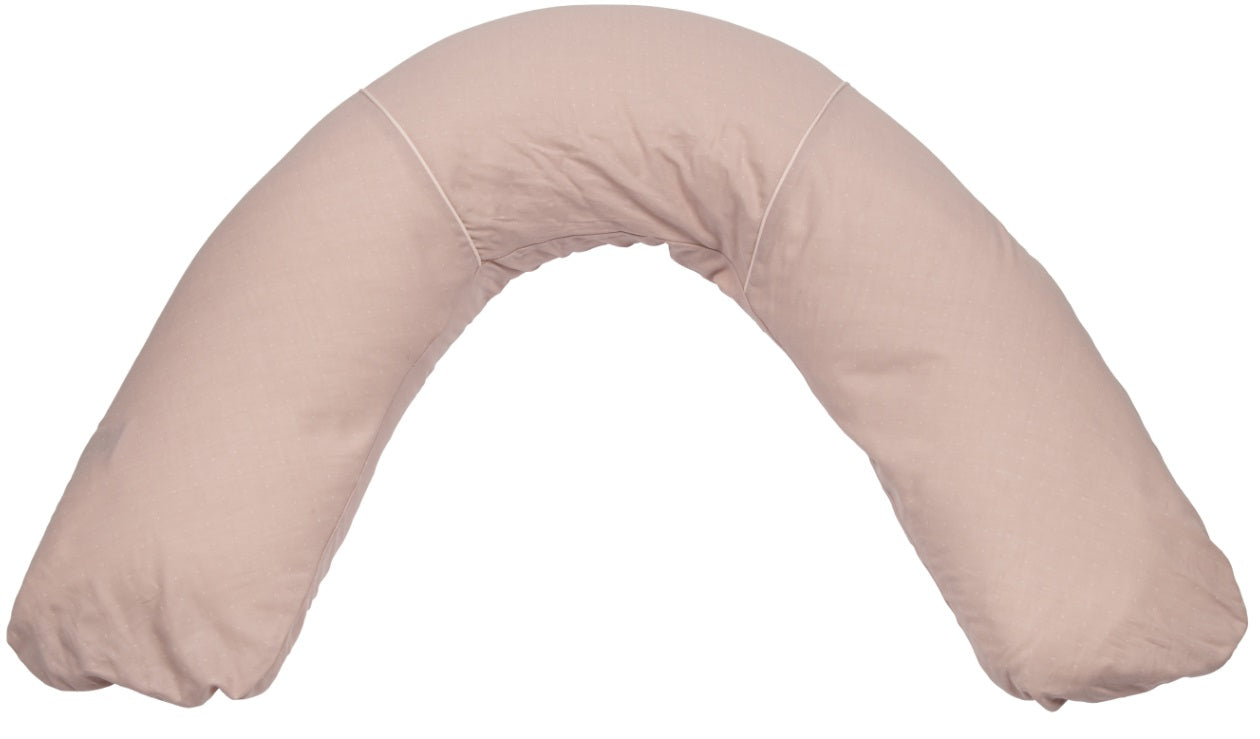 Bebe's Collection Stillkissen Pünktchen rosa mit Bezug ca. 40x190 *Sale*