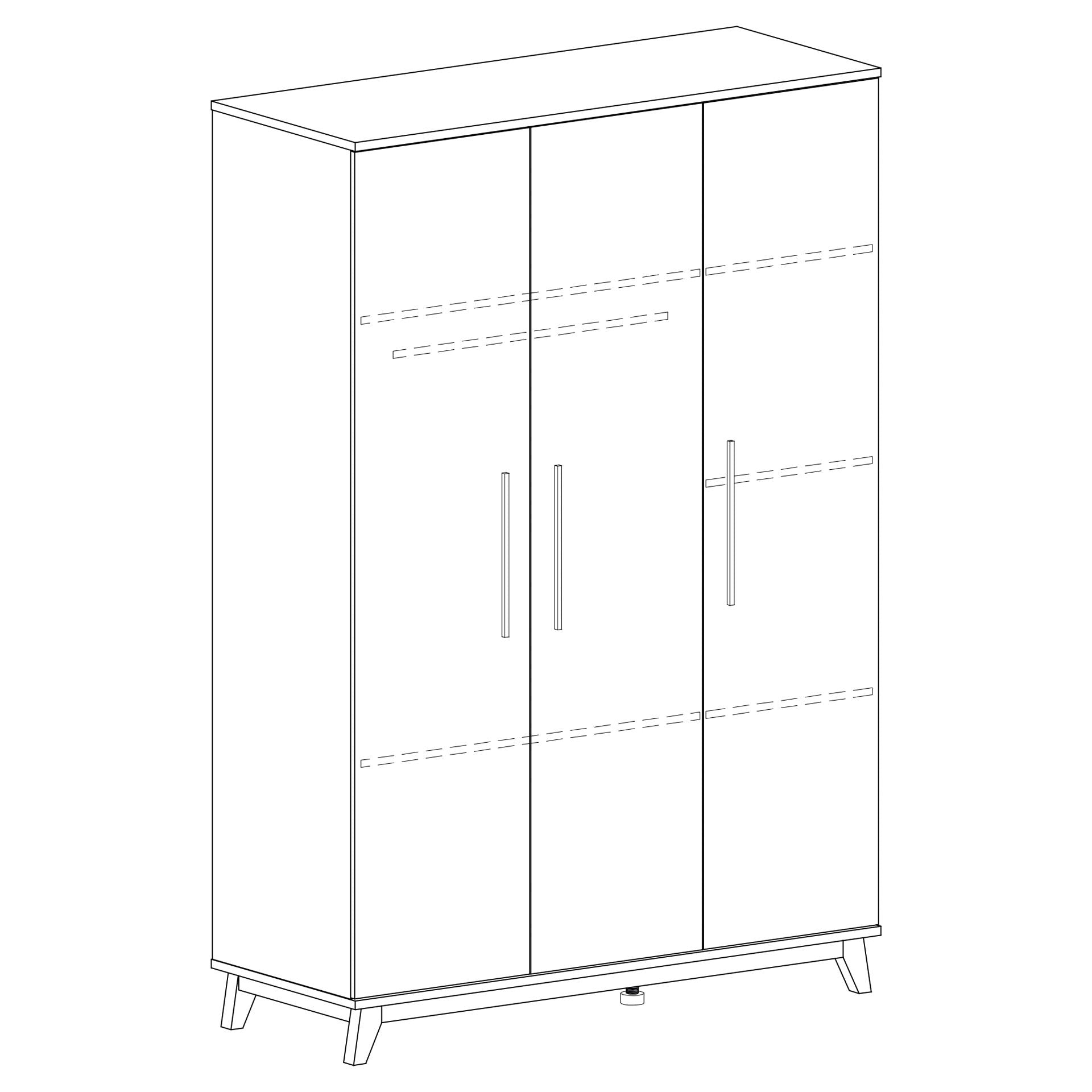 Arthur Berndt Lina Kleiderschrank 3-türig