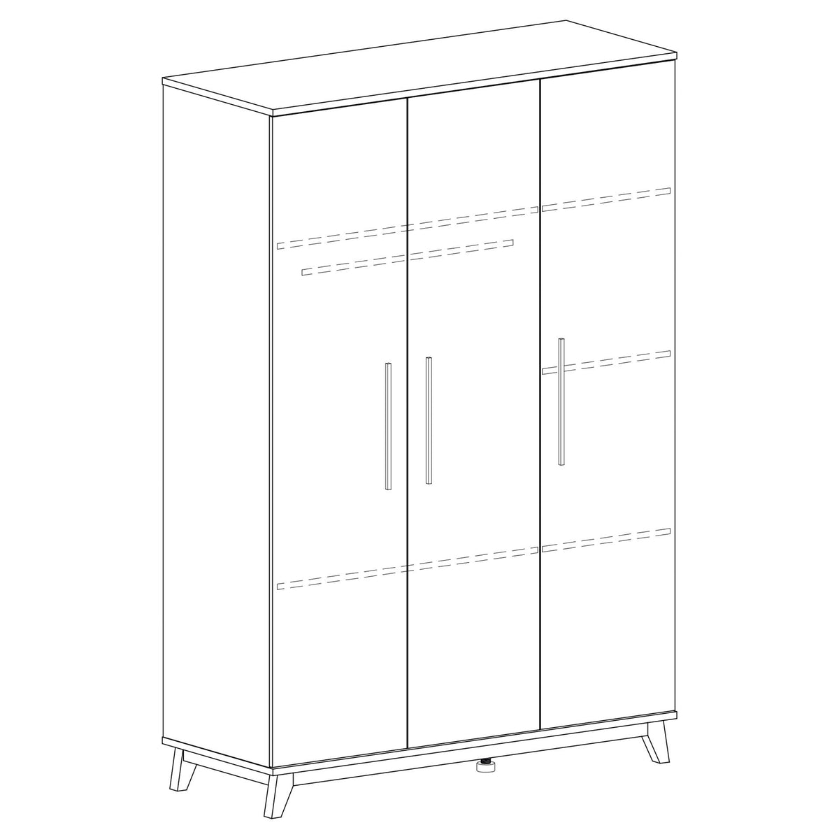 Arthur Berndt Lina Kleiderschrank 3-türig