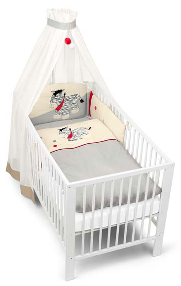 Kinderzimmer Heidy grey 5-teilig mit 4tlg. Bettset und Matratze