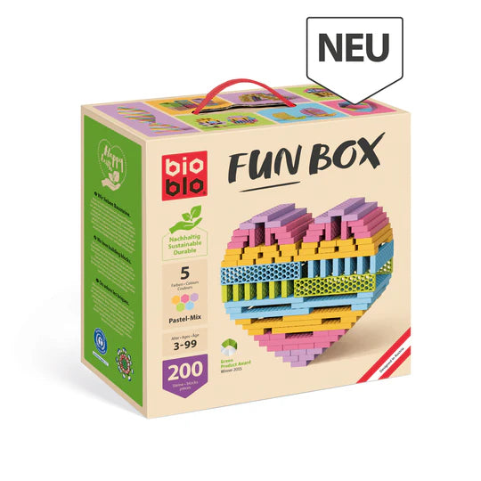 BioBlo Bauspielzeug Fun Box "Pastel Mix"