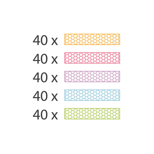 BioBlo Bauspielzeug Fun Box "Pastel Mix"