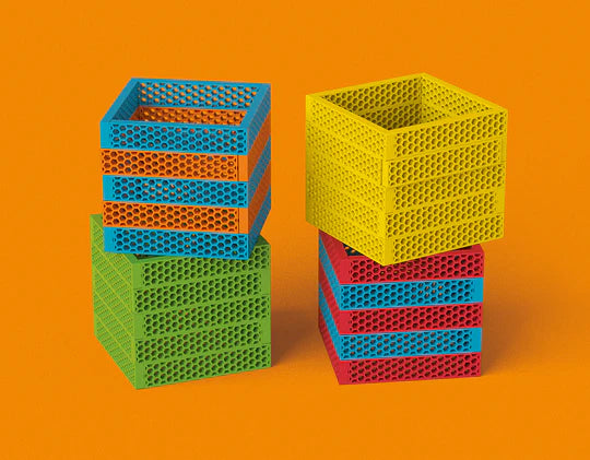 BioBlo Bauspielzeug Hello Box &quot;Rainbow Mix&quot;