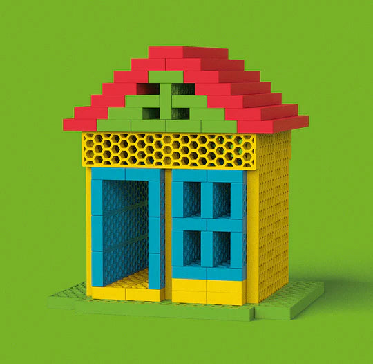 BioBlo Bauspielzeug Hello Box &quot;Rainbow Mix&quot;