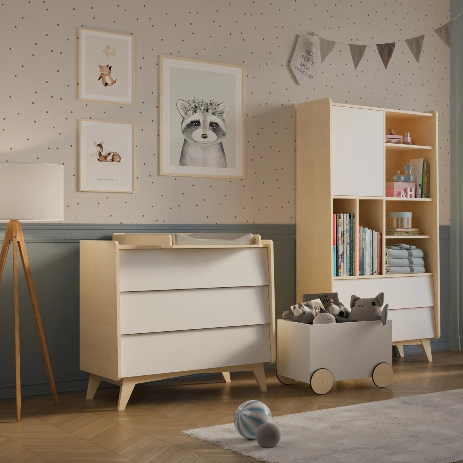 So Sixty Kinderzimmer 3-teilig mit Gratis Matratze und Bettset