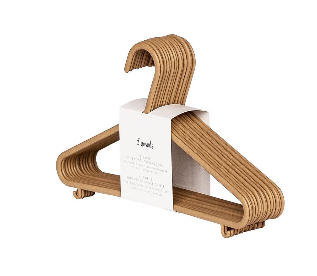 3 Sprouts Weizenstroh Kleiderbügel 15er Pack